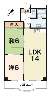 東洋マンションの間取り