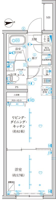 ＴＲＡＤＩＳ西池袋の間取り