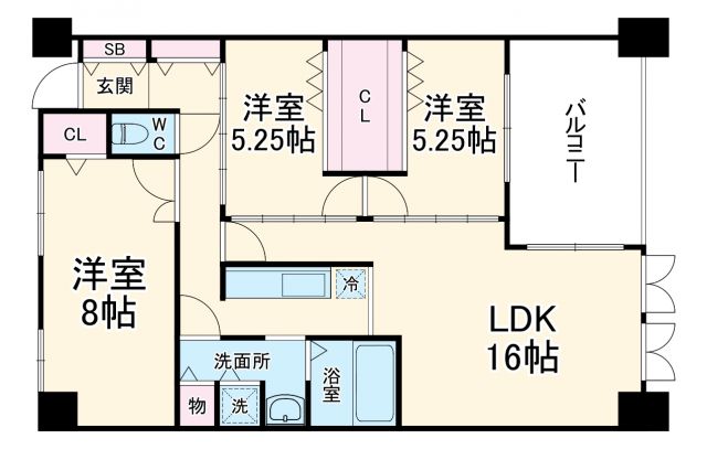 サンライズ緑丘の間取り