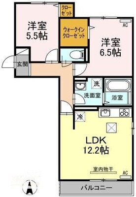 蔵王ヒルズKの間取り