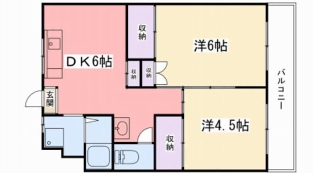 姫路市城北新町のマンションの間取り