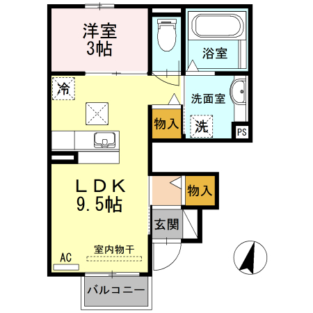 アルヴィータ上地の間取り