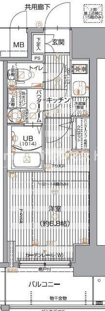【エスリード大阪上本町ブランシュの間取り】
