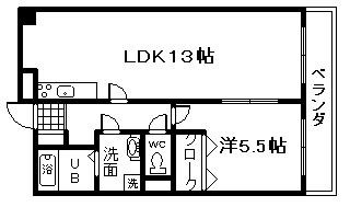 阪南市尾崎町のマンションの間取り