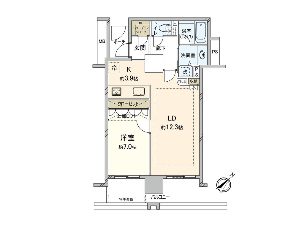 横濱ディアタワーの間取り