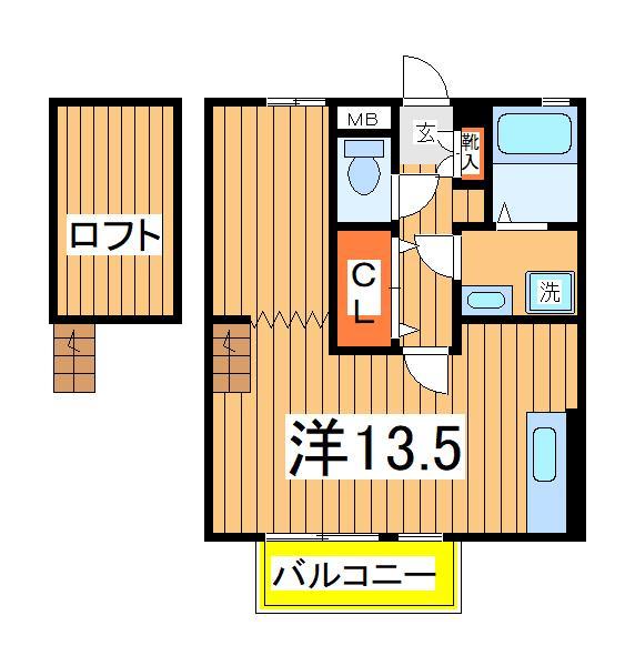 クレール新柏Ｂの間取り