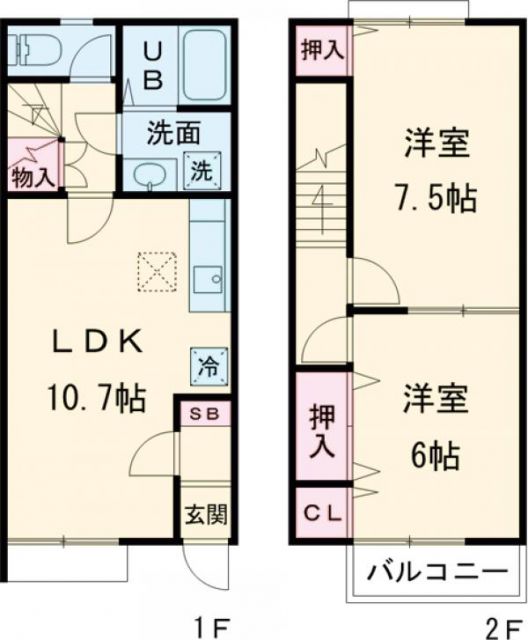 クラシードＢの間取り