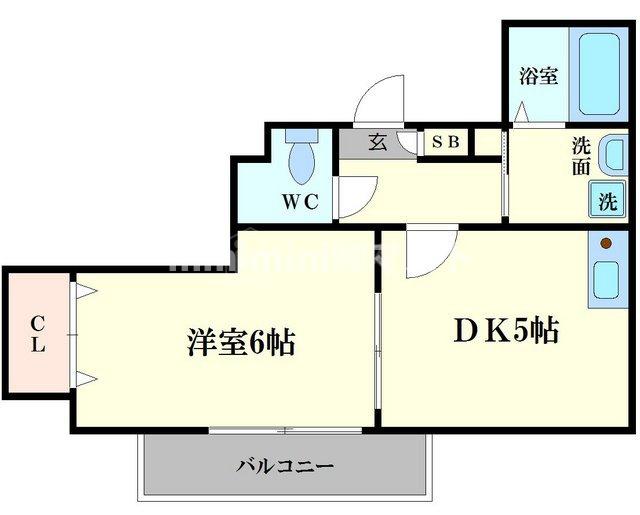 ジェイ・プライド難波南の間取り