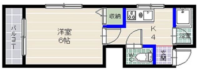 プレジデント地行Ｂの間取り