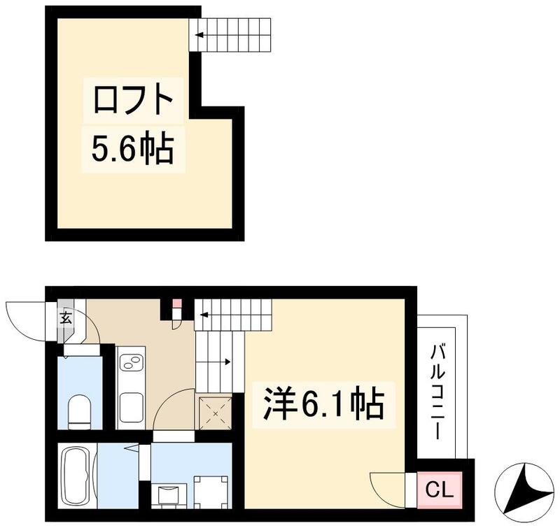 仮称)ハーモニーテラス小幡常燈Bの間取り