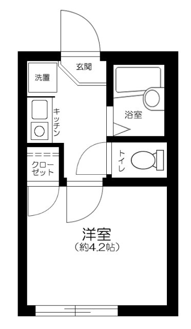 品川区東大井のアパートの間取り