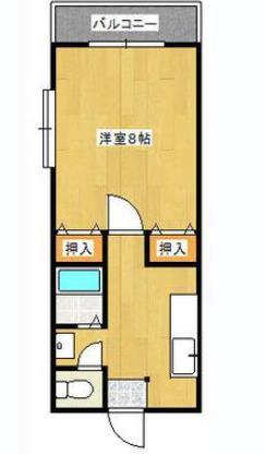 鹿児島市上荒田町のマンションの間取り