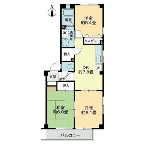 フォブールトロワＭの間取り