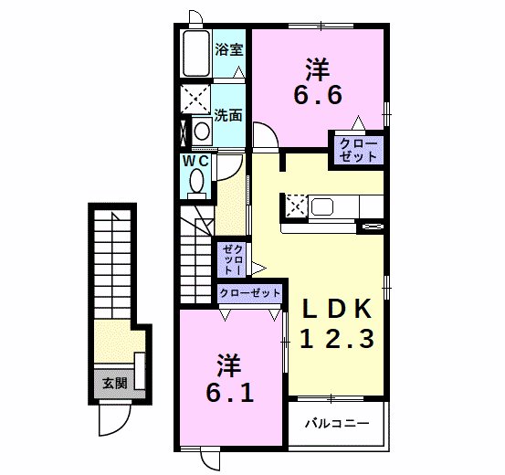 プロムナード壱番館の間取り