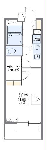 レオパレス虹の間取り