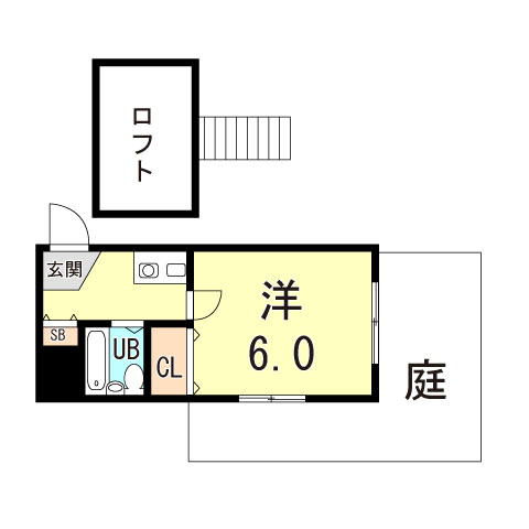 神戸市垂水区塩屋台のアパートの間取り