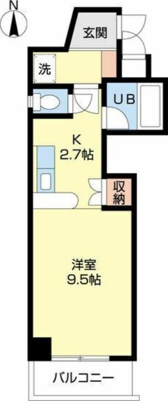 札幌市北区北十五条西のマンションの間取り