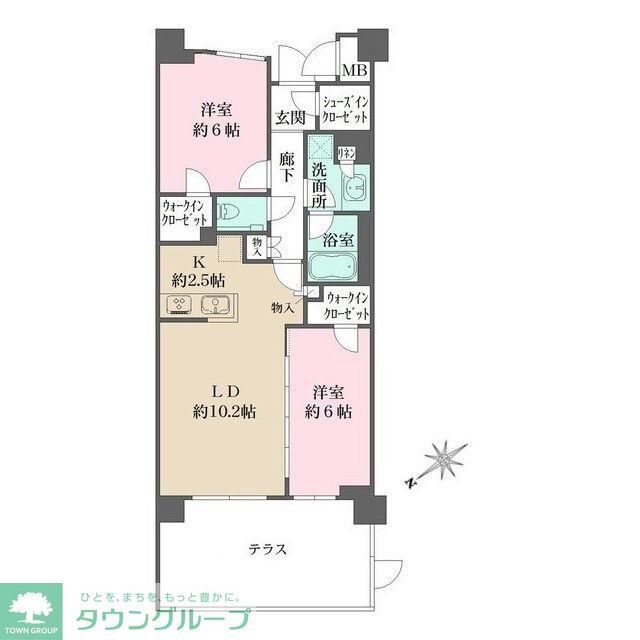 杉並区荻窪のマンションの間取り