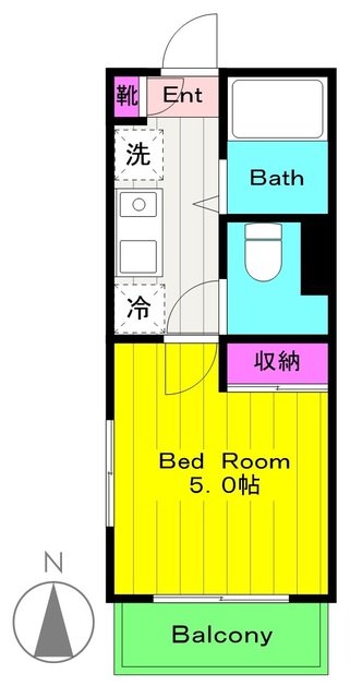 モンステラ登戸の間取り