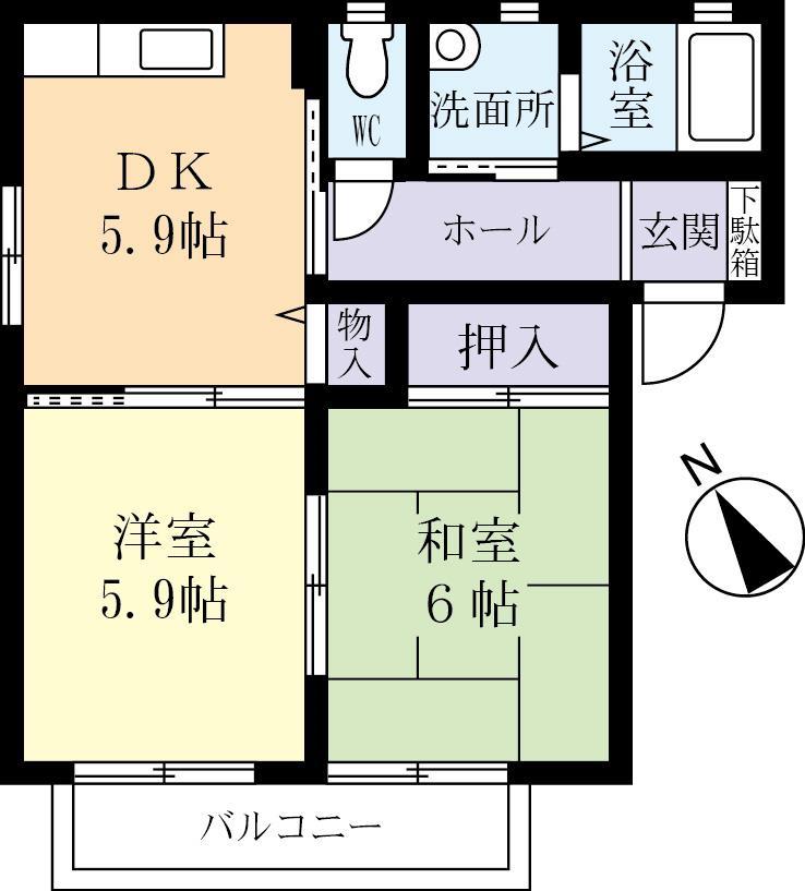 ヒルサイドテラスＣの間取り