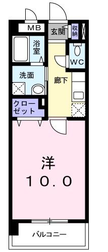 横浜市鶴見区大東町のマンションの間取り