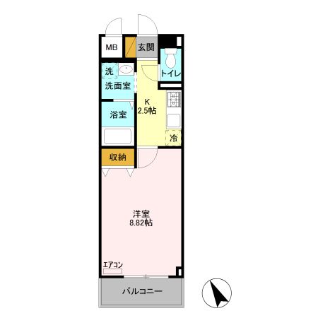 宇都宮市ゆいの杜のマンションの間取り