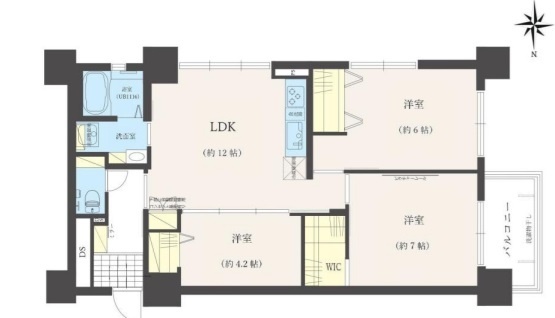 北砂四丁目住宅の間取り