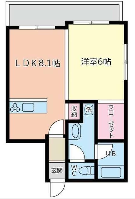 カルディナーレ中洲の間取り