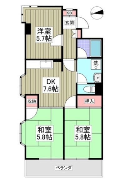 ブルジョン7の間取り