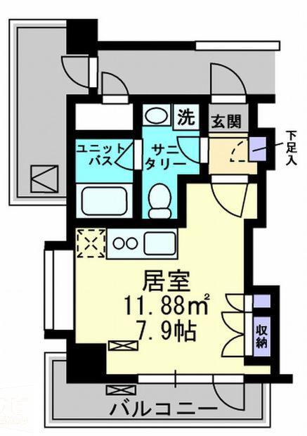 高松市古新町のマンションの間取り