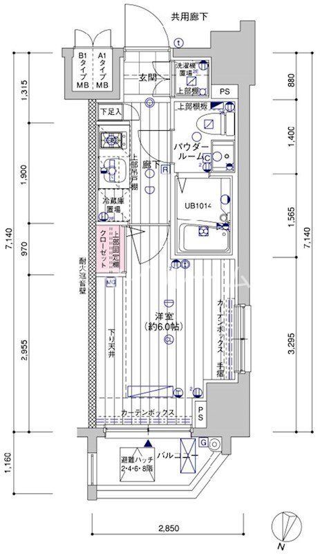 メインステージ南品川の間取り