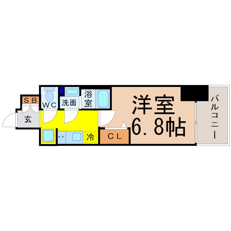 プレサンス名古屋駅ゲートの間取り