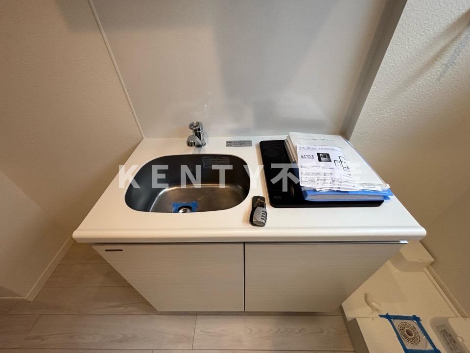 キッチン　コンパクトなキッチンで掃除もラクラク