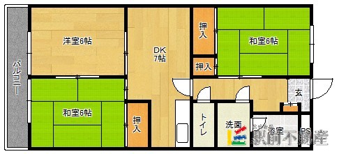 ファミール那珂の間取り