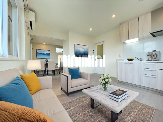 居室・リビング　※家具・家電は、ＡＩによる自動生成です。