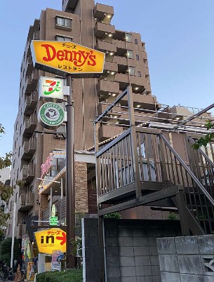飲食店　デニーズ世田谷公園店（飲食店）まで554m