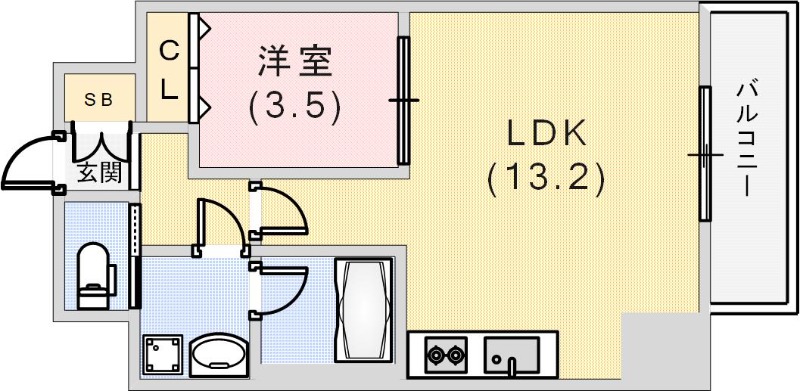 プレジオ日暮通の間取り写真