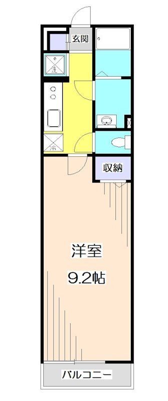 西武池袋線 所沢駅 徒歩11分 3階建 築8年の間取り写真