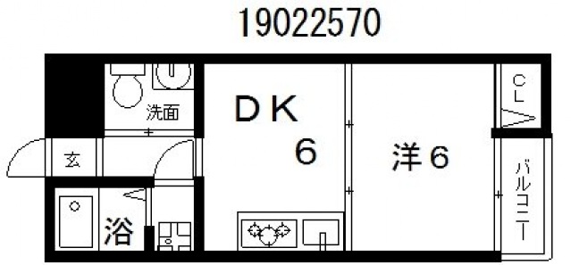 地下鉄御堂筋線 長居駅 徒歩6分 6階建 築53年の間取り写真