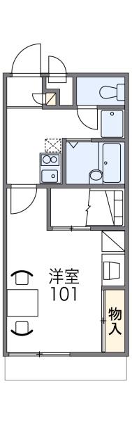 レオパレスＰａｄｄｙｆｉｅｌｄの間取り