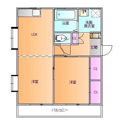 シャルム小白川Ｃ棟の間取り