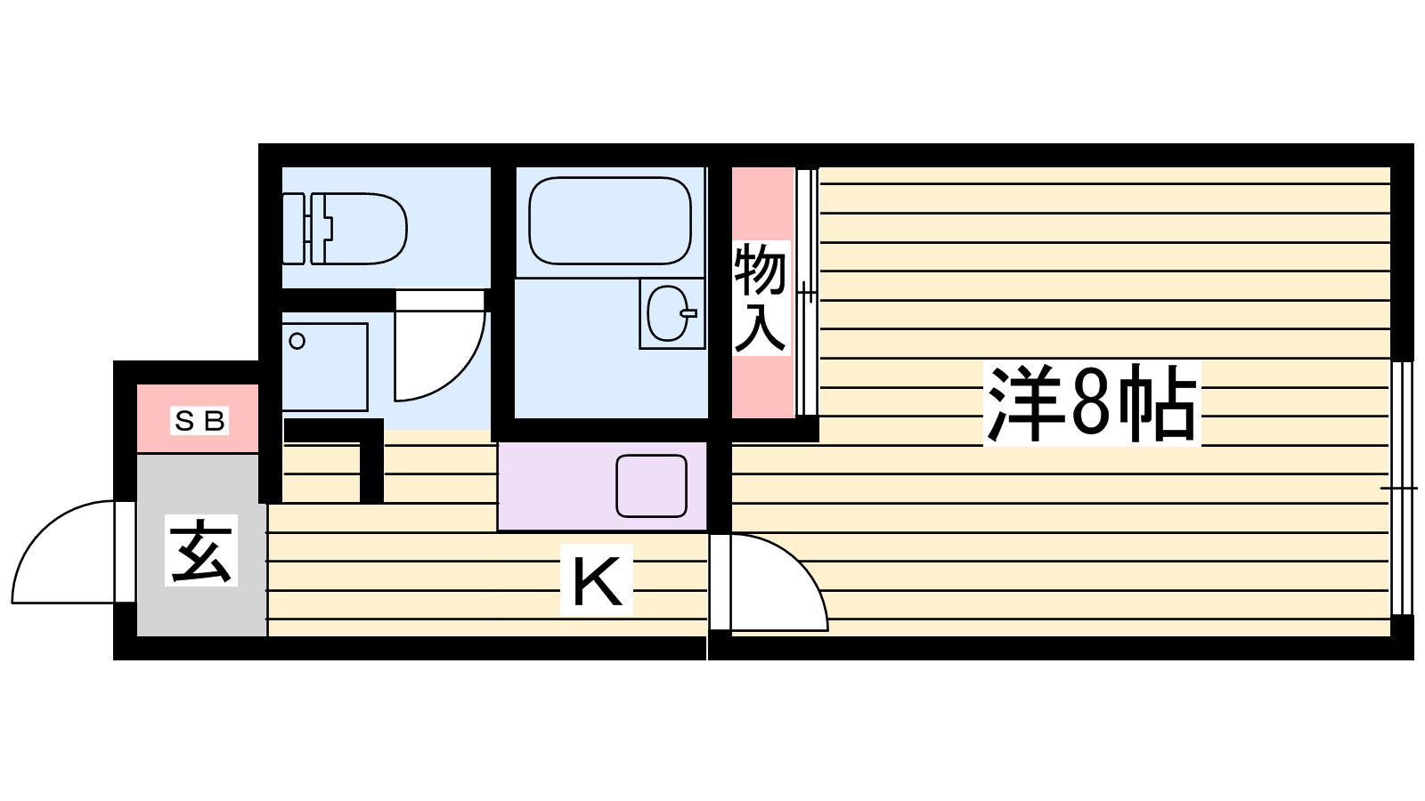 レオネクストロッソ　ナカハマの間取り