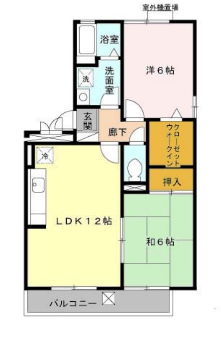 パークハイム壱番館　A棟の間取り