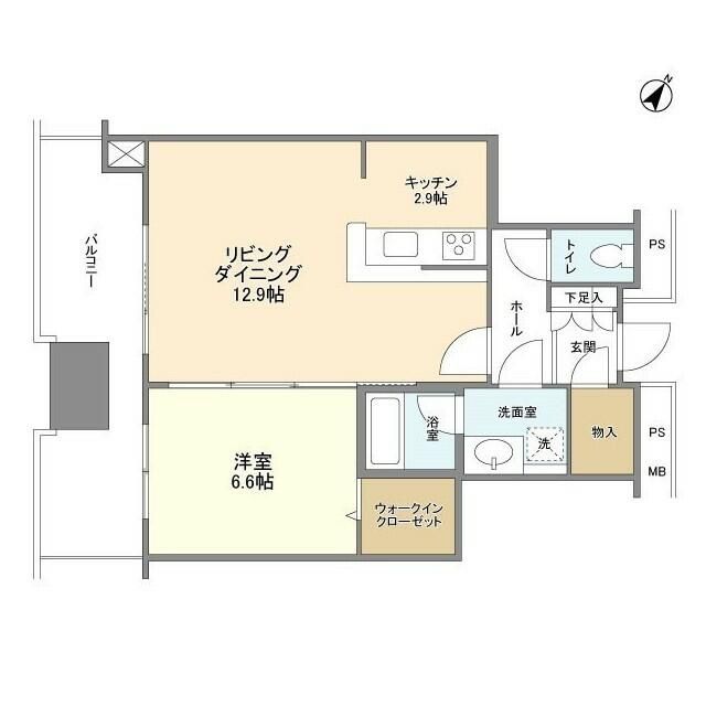 リガーレ日本橋人形町の間取り