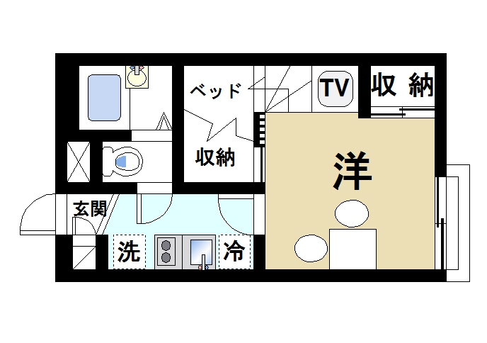 レオパレス城ノ内の間取り