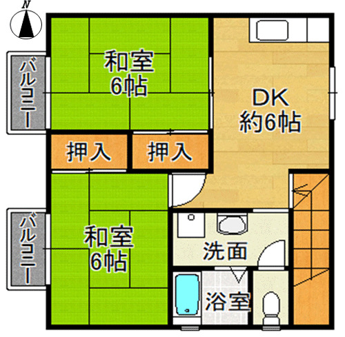 セジュール岩根の間取り