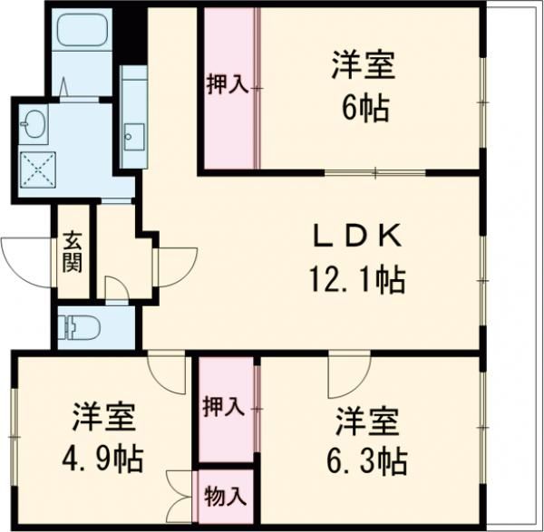 マンション・フォルツーナの間取り