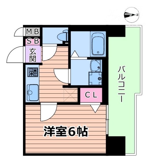 エスリードレジデンス梅田グランゲートの間取り