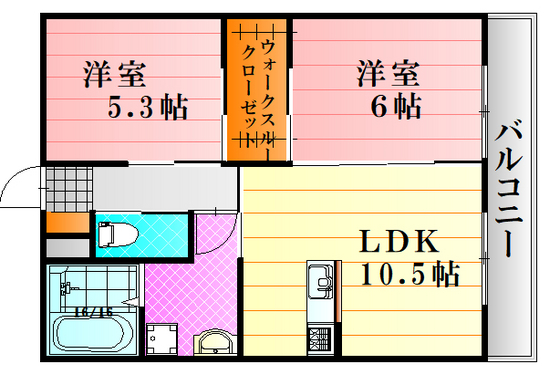 第２森川マンションの間取り