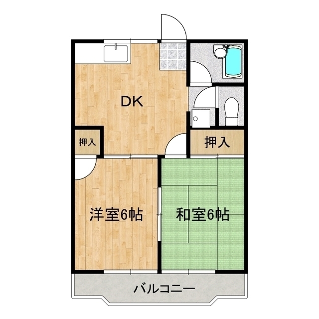 コーポ歩の間取り